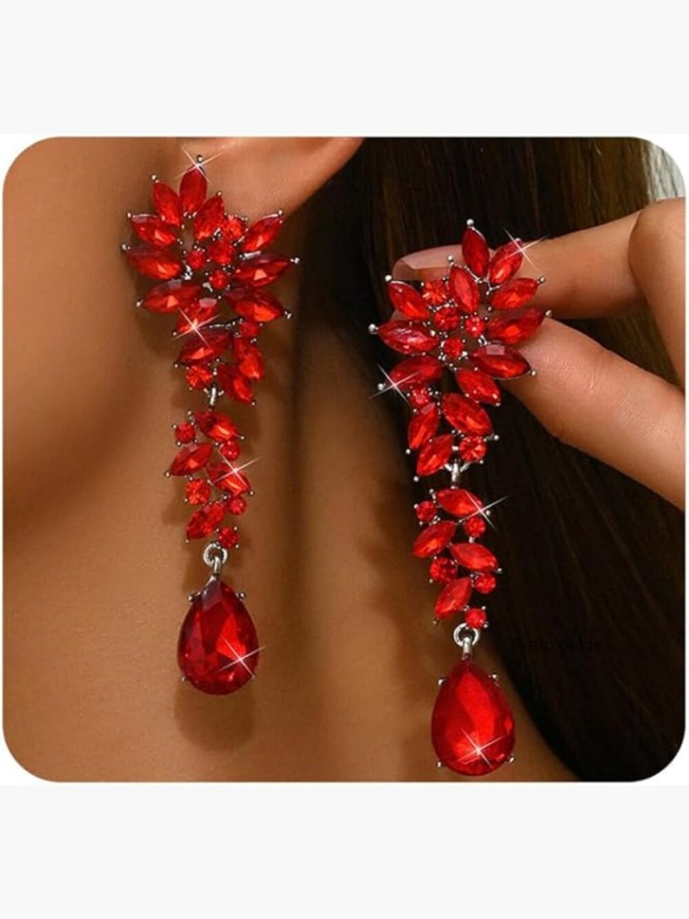 Cubic Zirconia Chandelier Drop Earrings for Formal Events